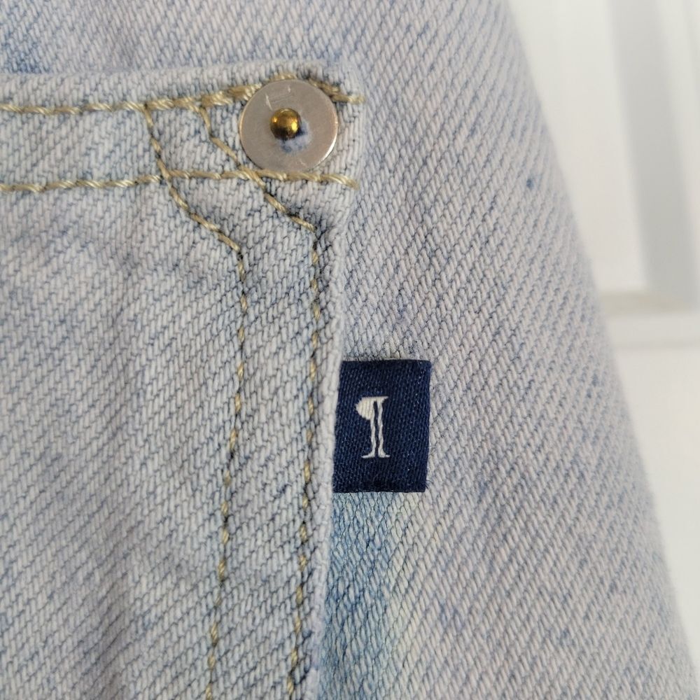 Anthropologie Pilcro The Joey light wash raw hem relaxed jeans size 31 Petite - Picture 6 of 10